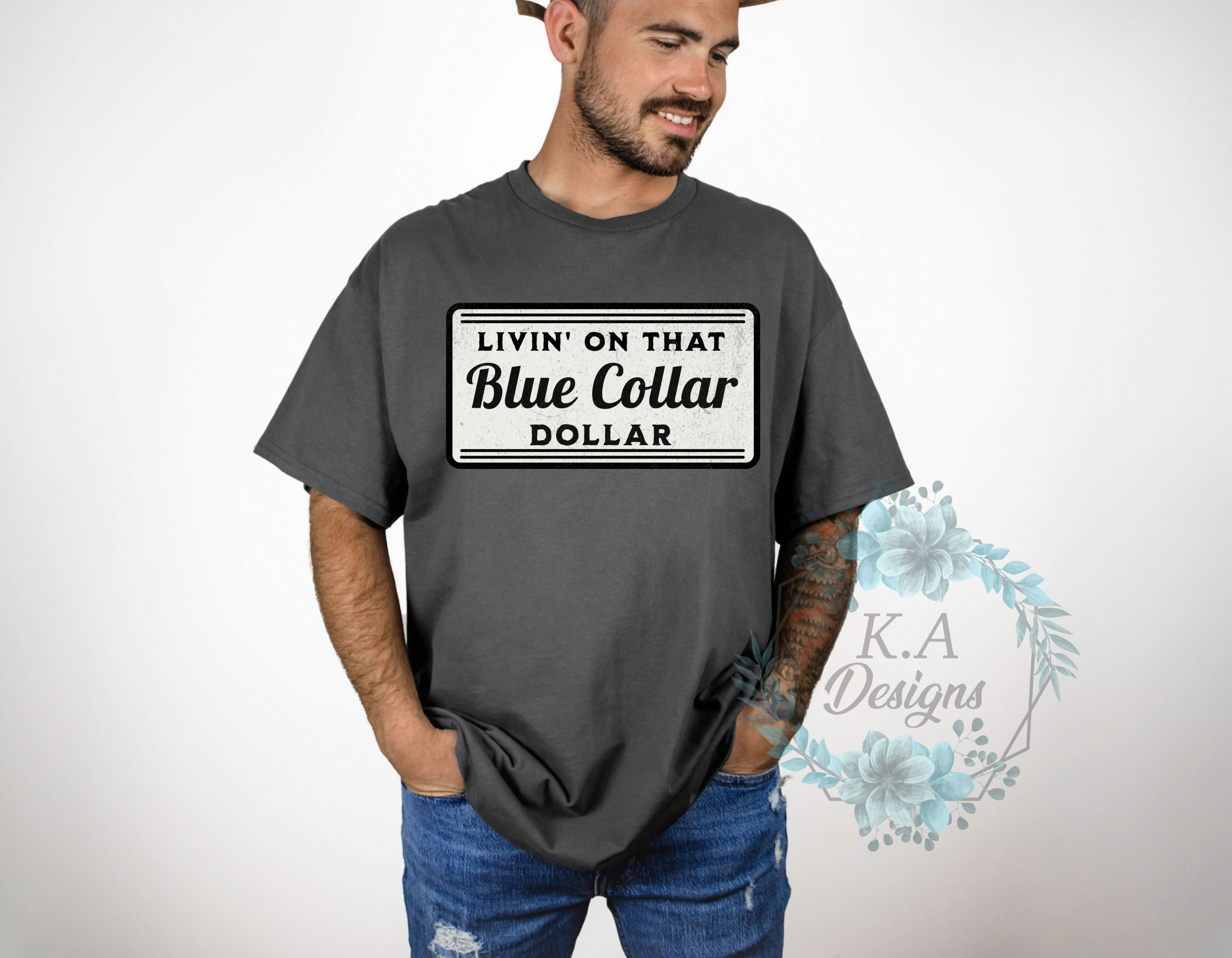 Livin' On That Blue Collar Dollar T-Shirt