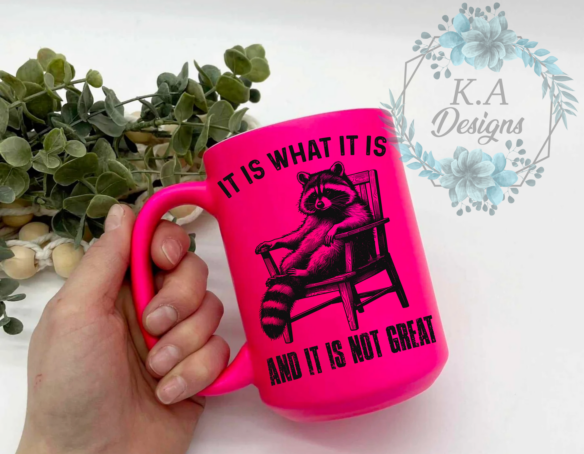 It Is What It Is Neon Mug