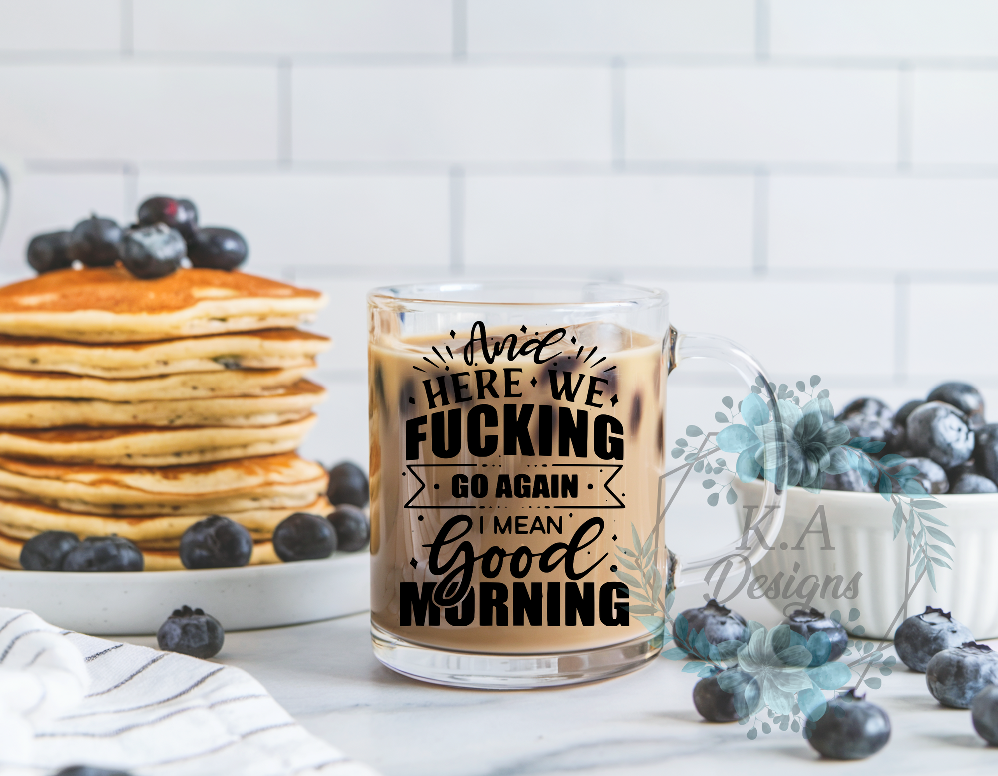 And Here We F*cking Go Again Clear Mug