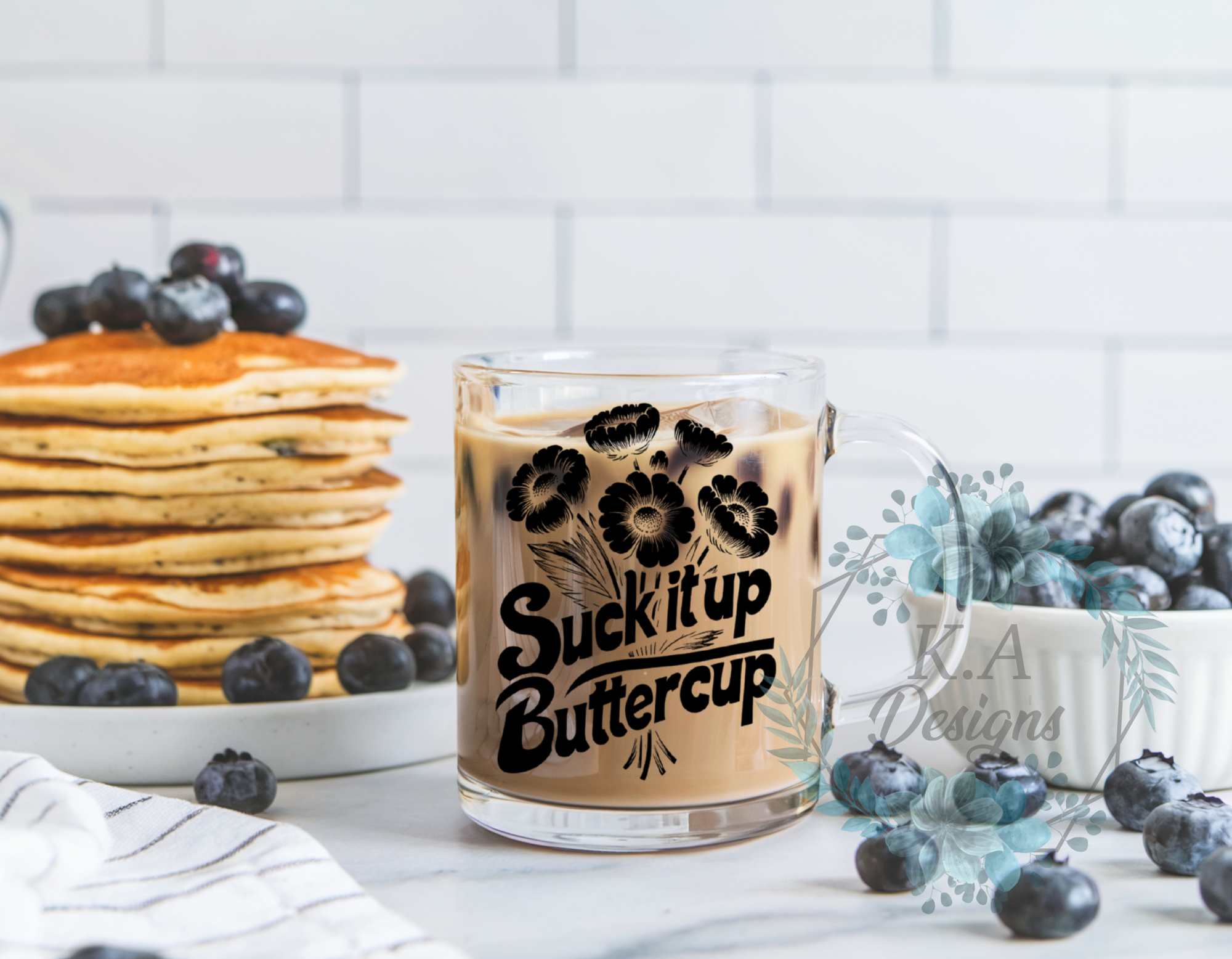 Suck It Up Buttercup Clear Mug