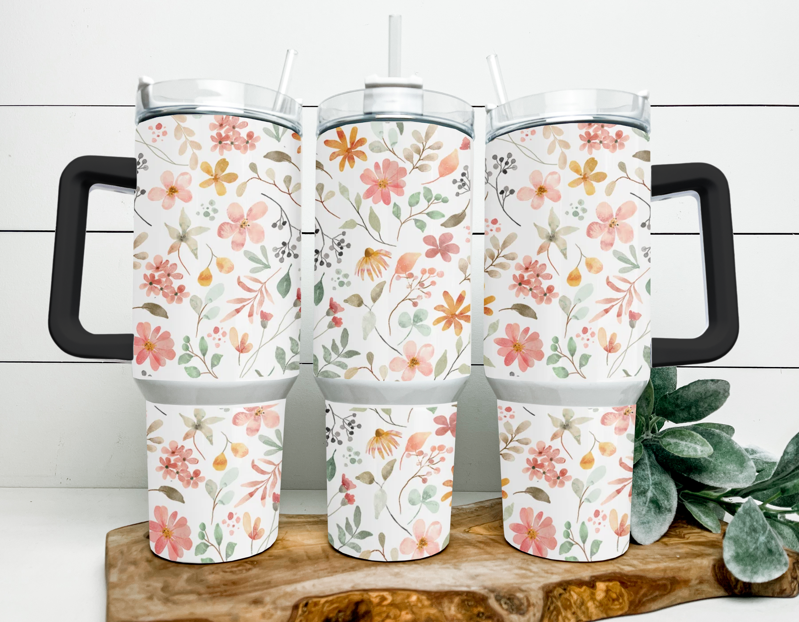 Dainty Floral 40oz Tumbler