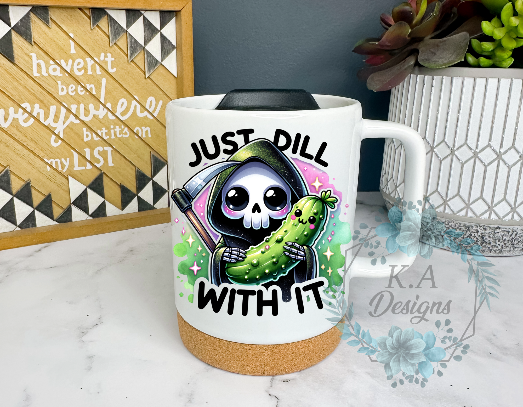 Just Dill With It Cork Bottom Mug