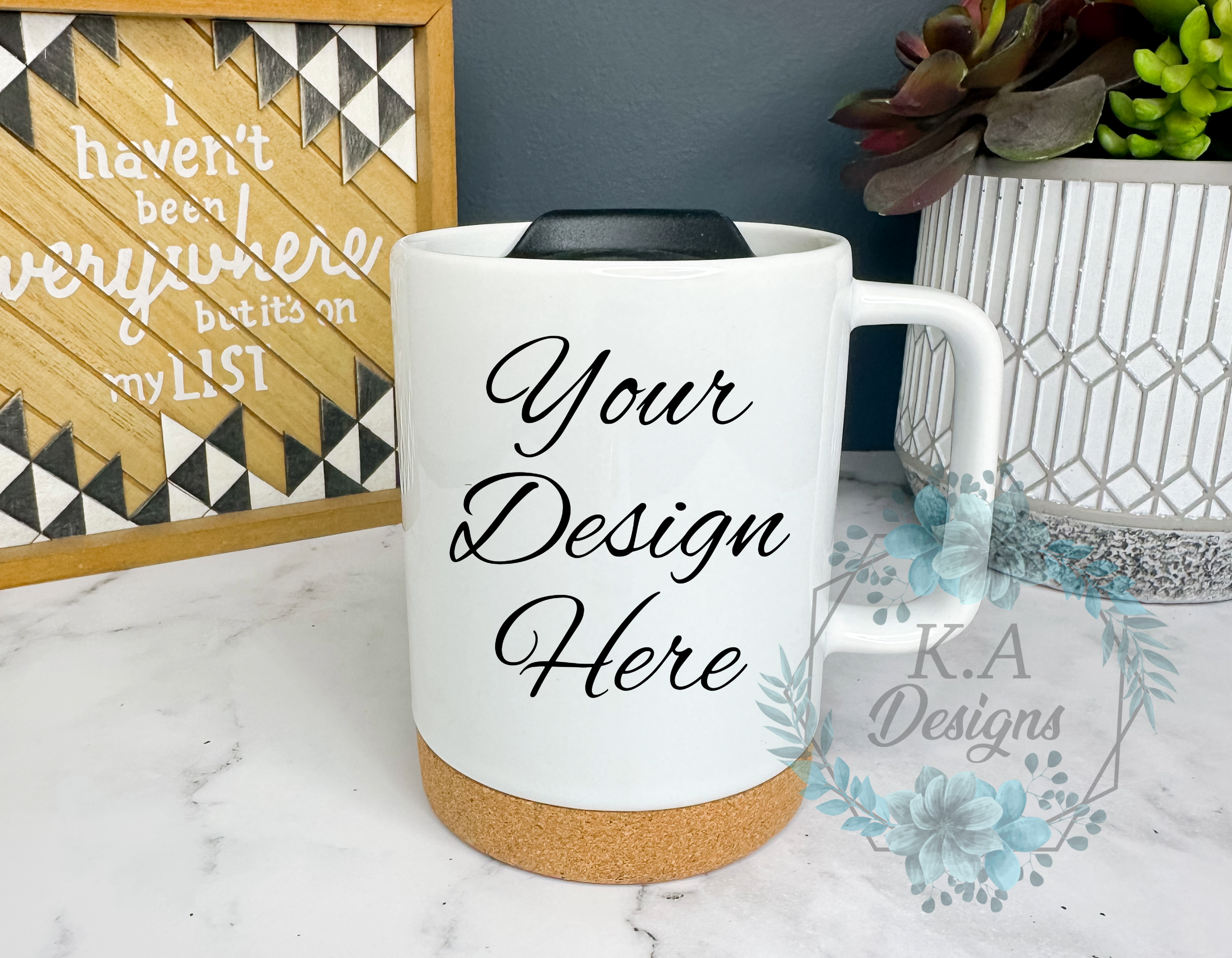 Custom Cork Bottom Mug
