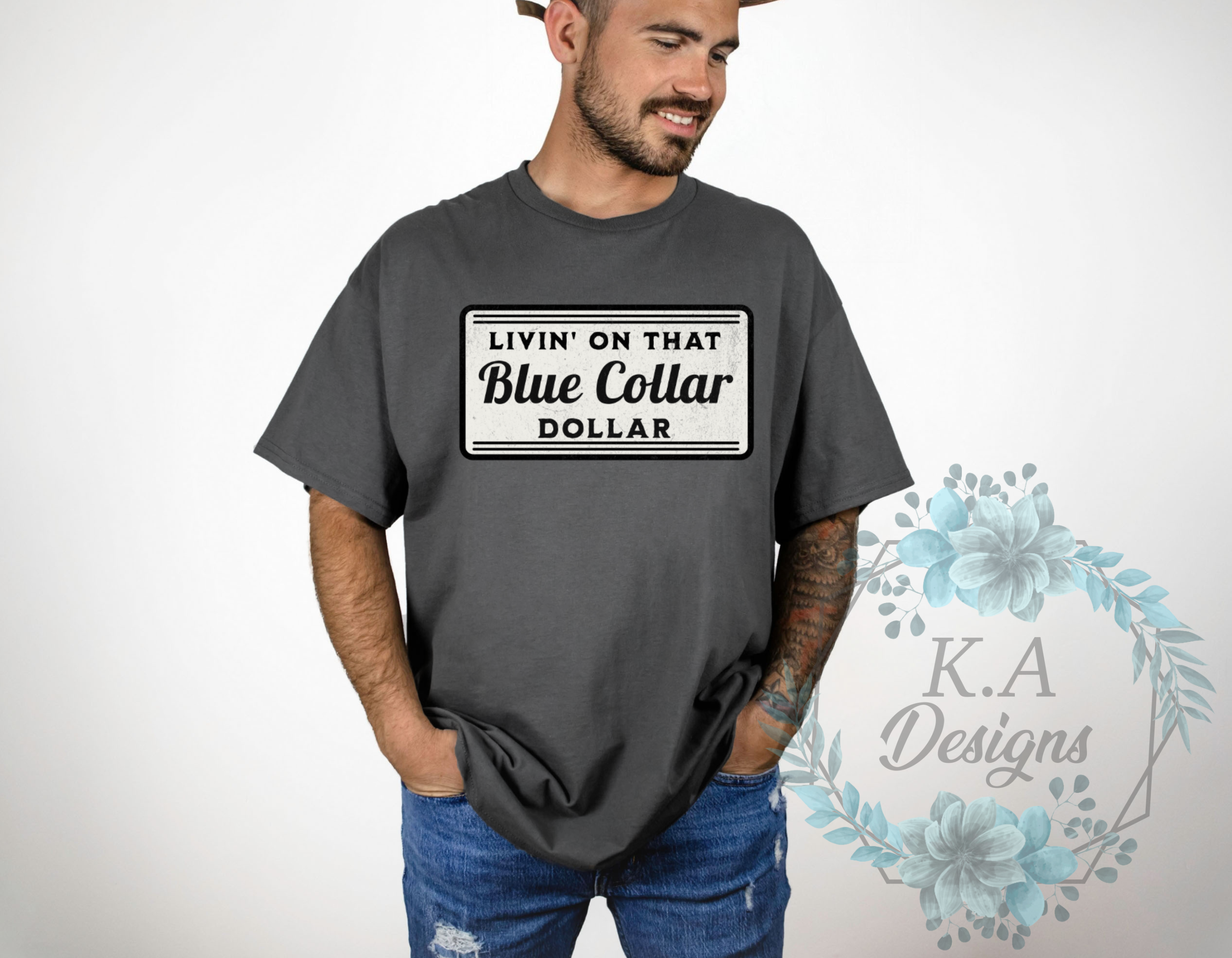 Livin On That Blue Collar Dollar T-Shirt