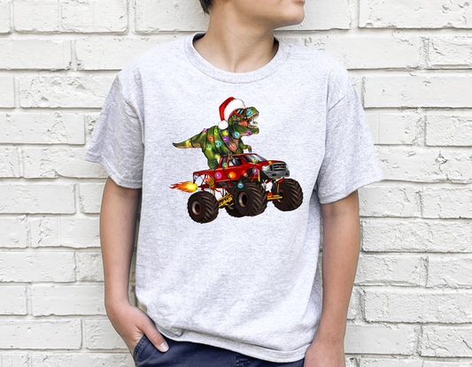 T-Rex Monster Truck Youth T-Shirt