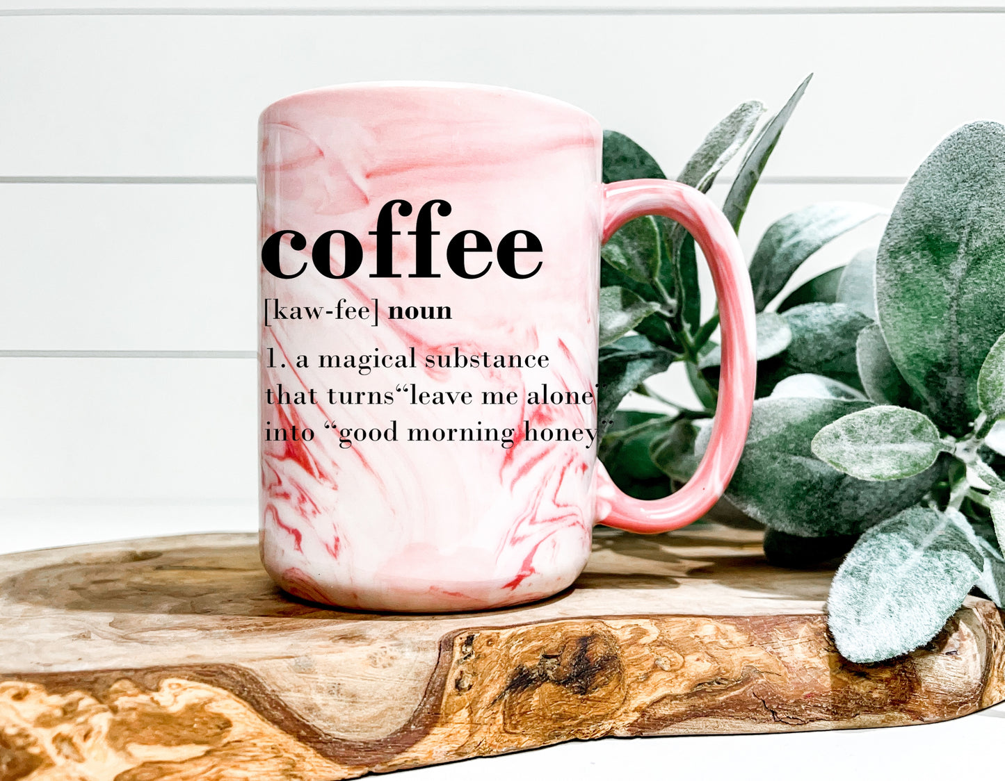 Coffee Noun Marble Mug