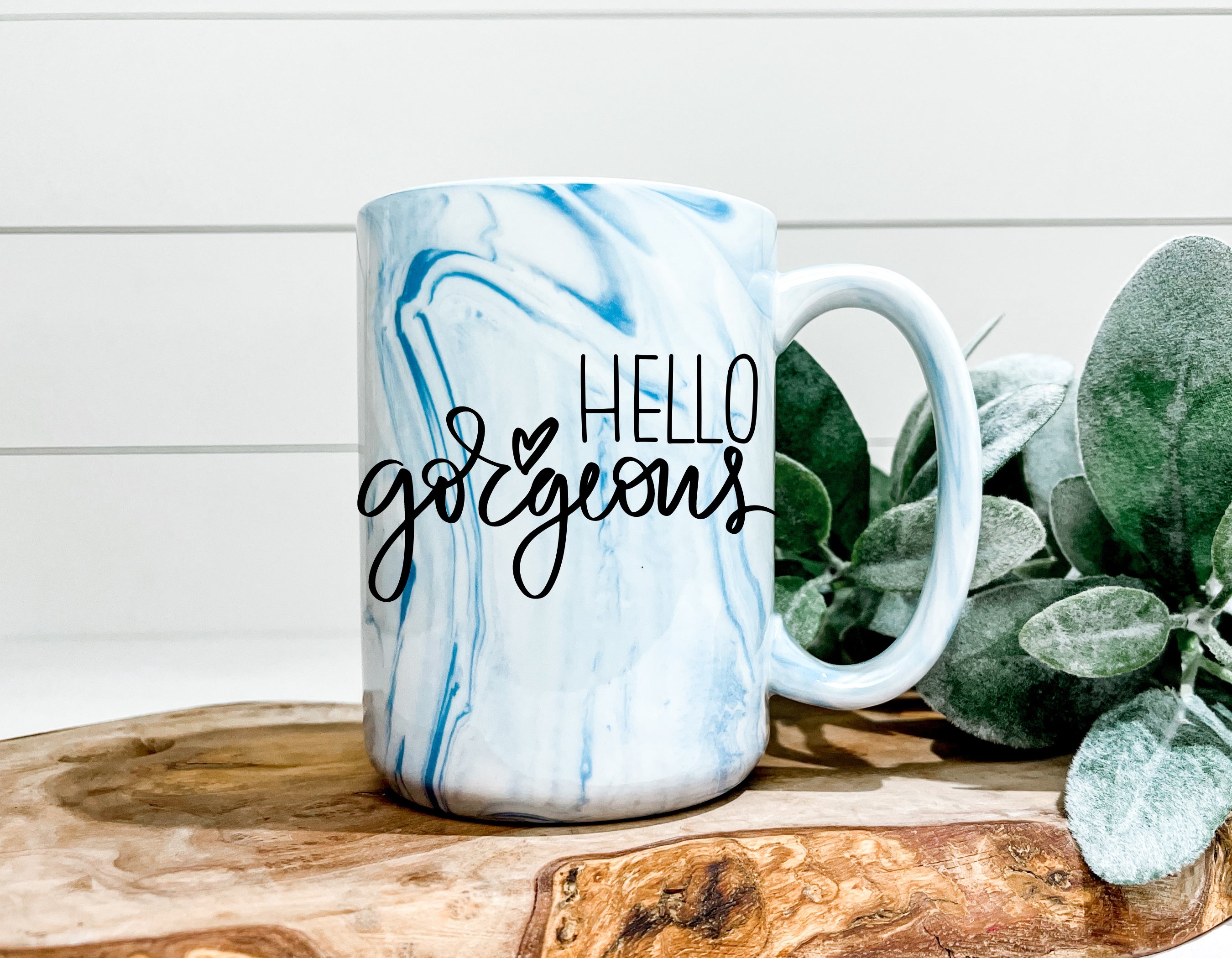 Hello Gorgeous Marble Mug