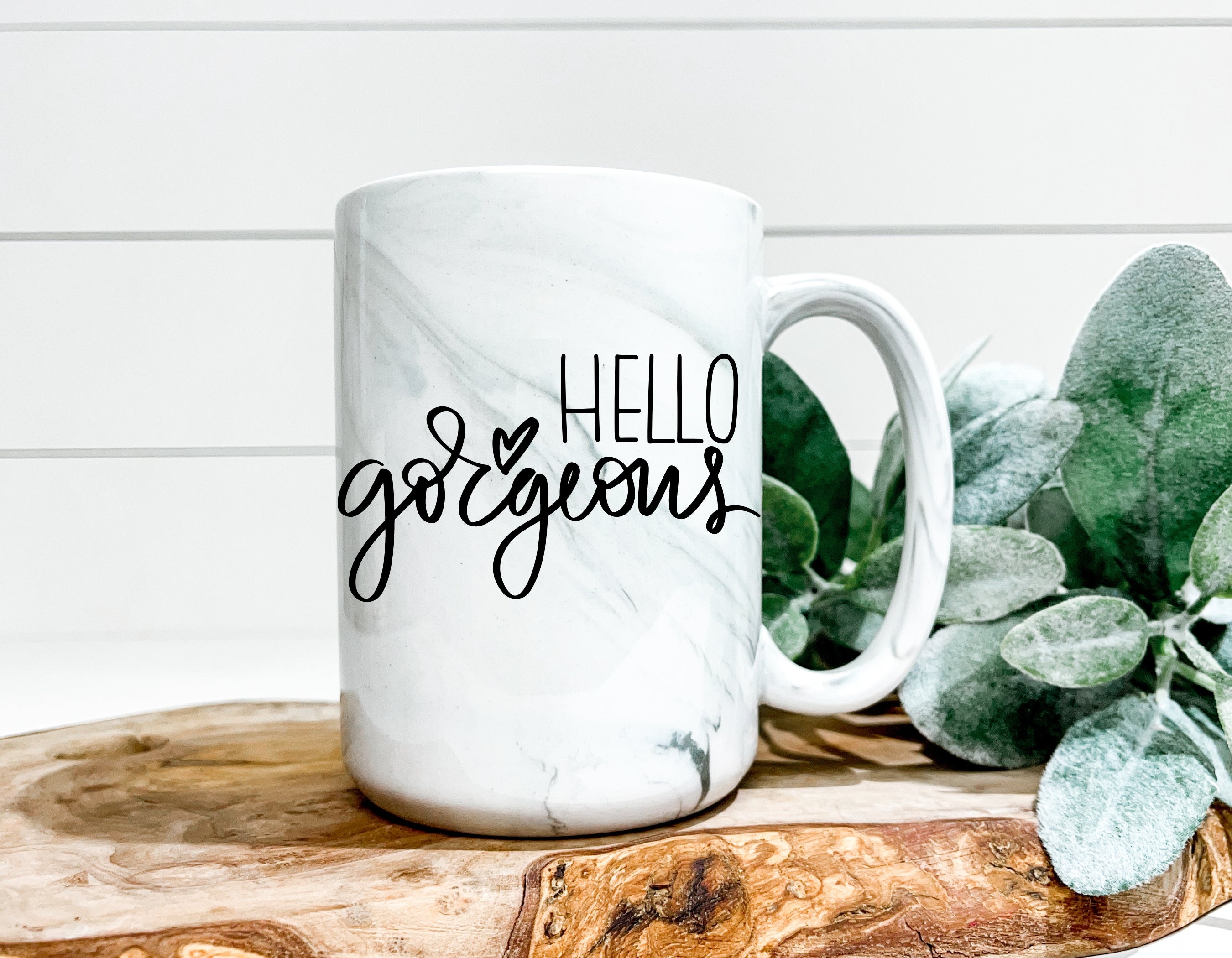 Hello Gorgeous Marble Mug