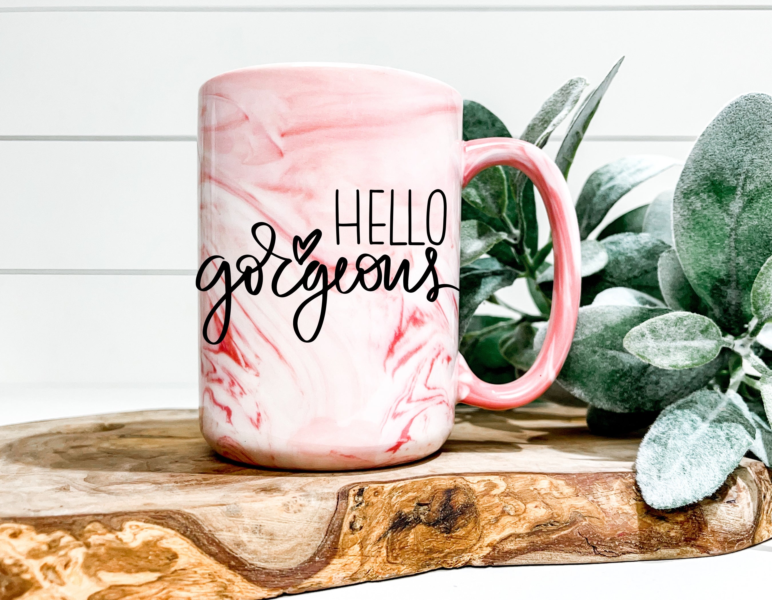 Hello Gorgeous Marble Mug