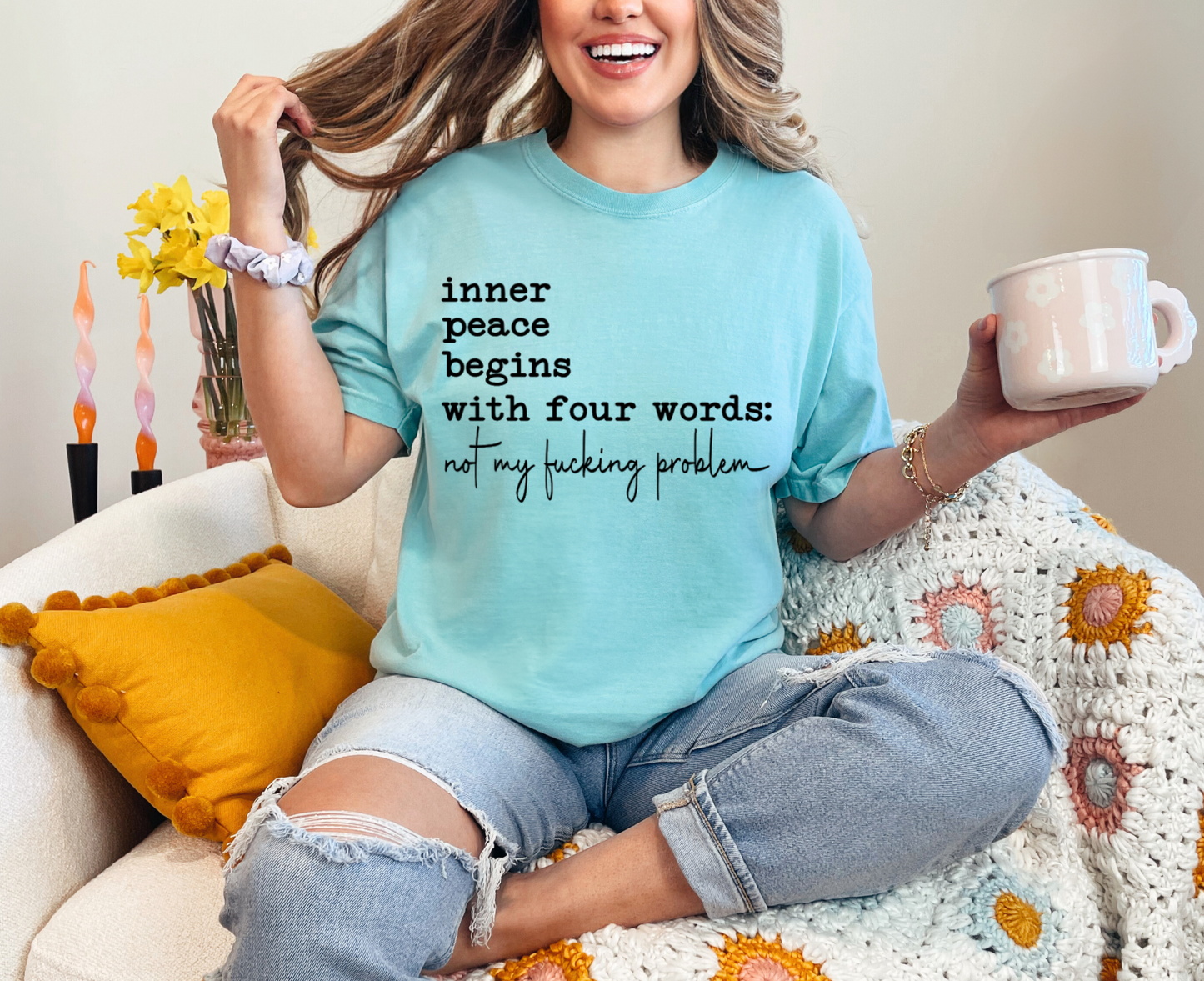 Inner Peace Begins With Four Words T-Shirt