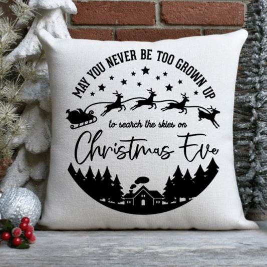 Believe In The Magic Of Christmas Eve Pillow Cover