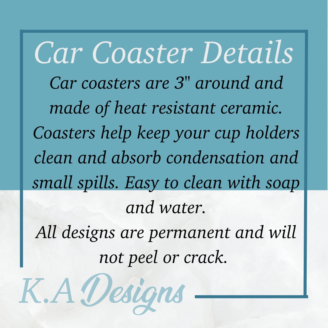 What The Fucculent Ceramic Car Coasters