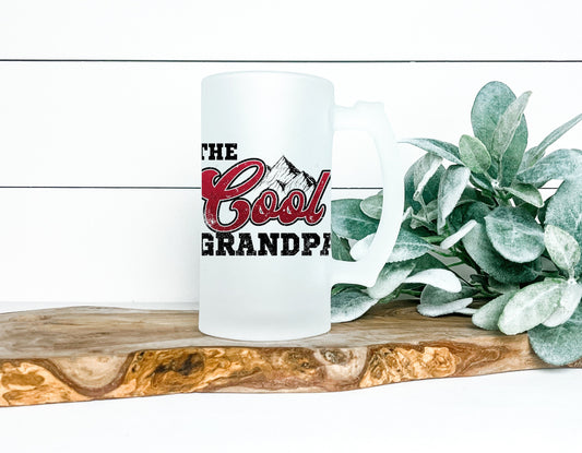 The Cool Grandpa Frosted Beer Stein