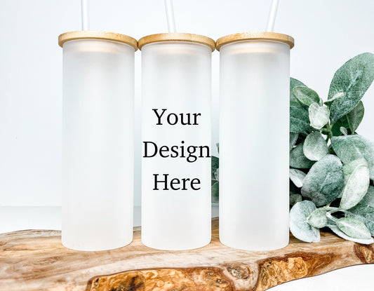 Custom Frosted Glass Tumbler